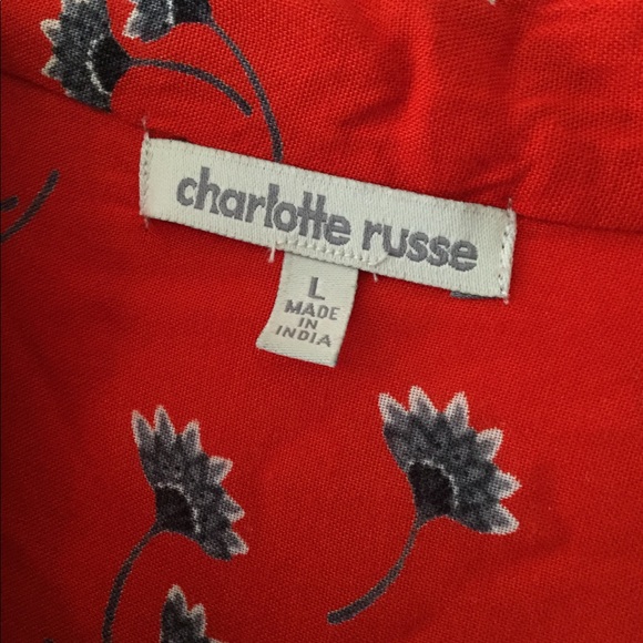 Charlotte Russe Floral Red Dress - Picture 3 of 3